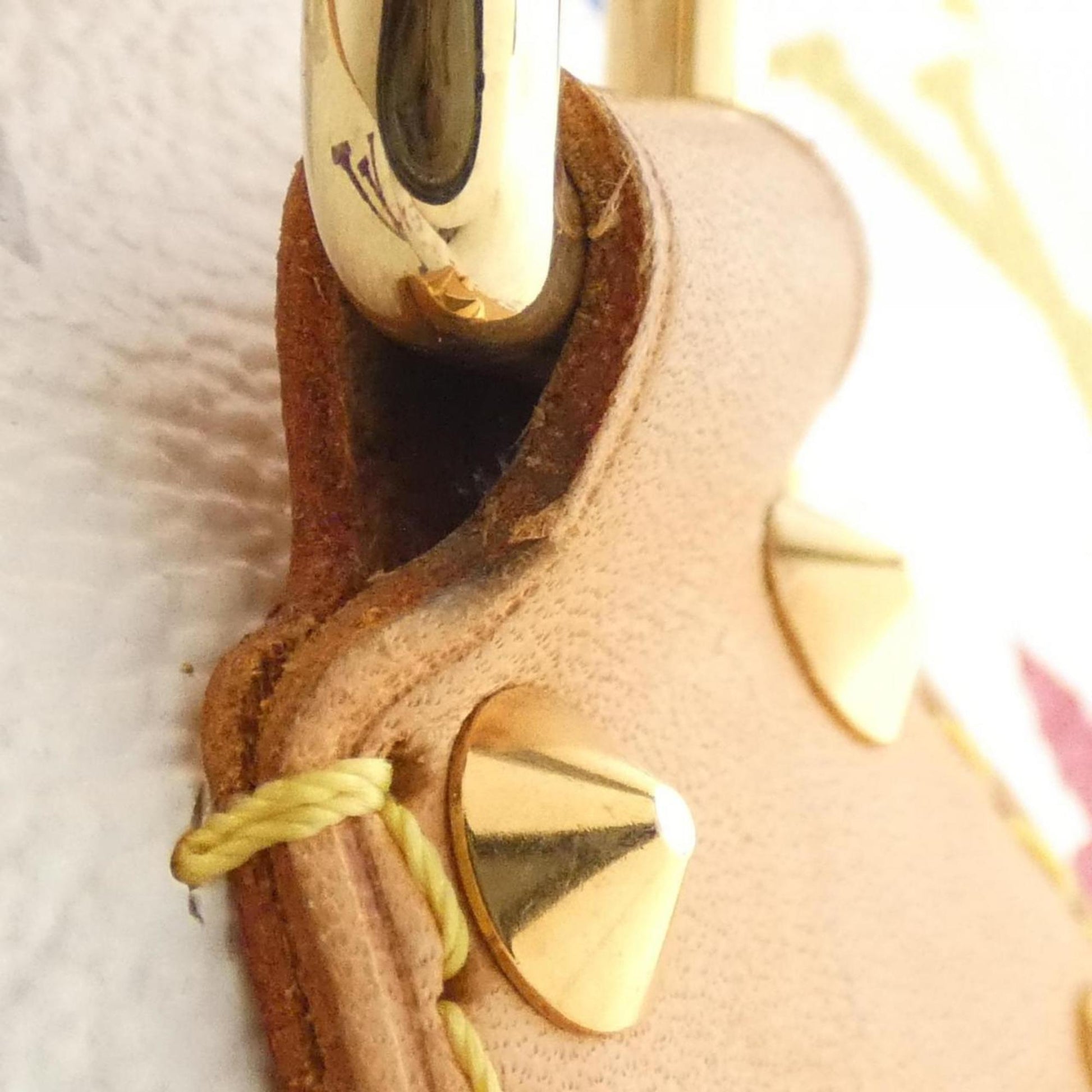 Louis Vuitton Alma, White, "CANVAS, LEATHER", handbag