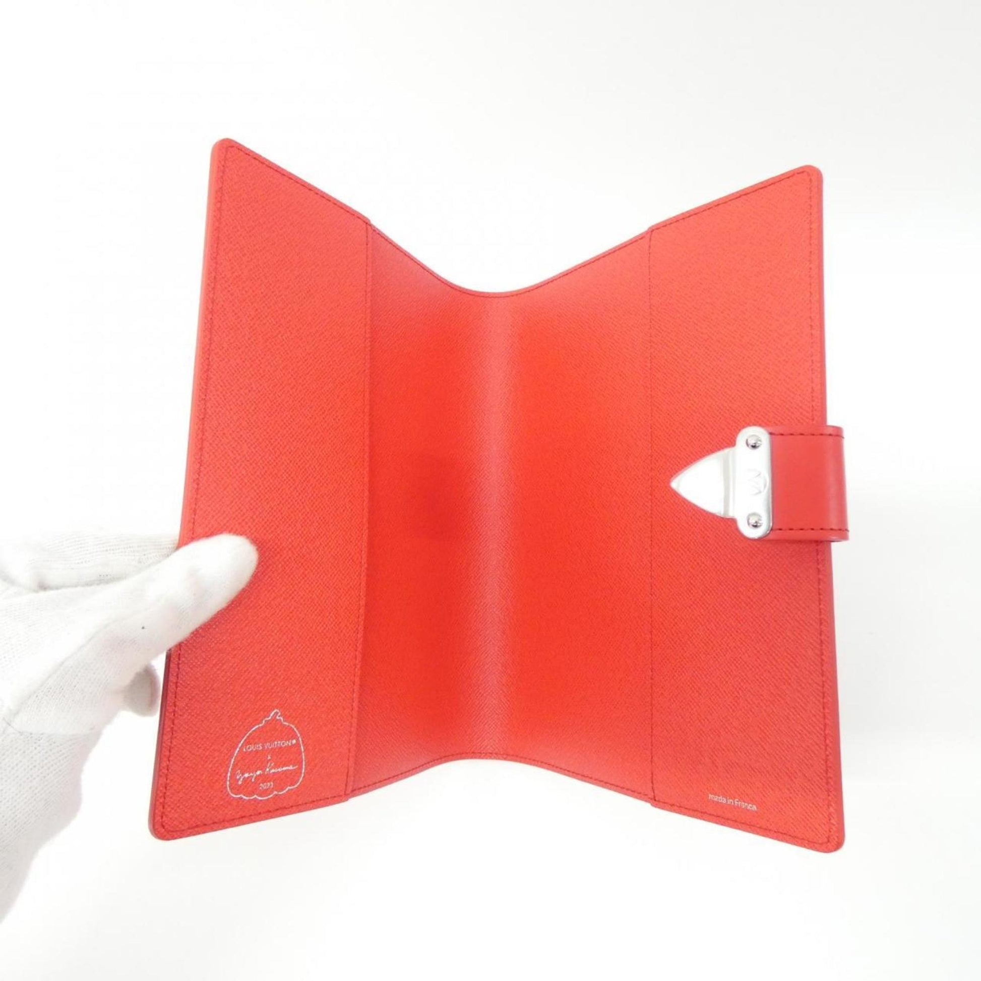 Louis Vuitton LV x YK, Red, Leather, wallet