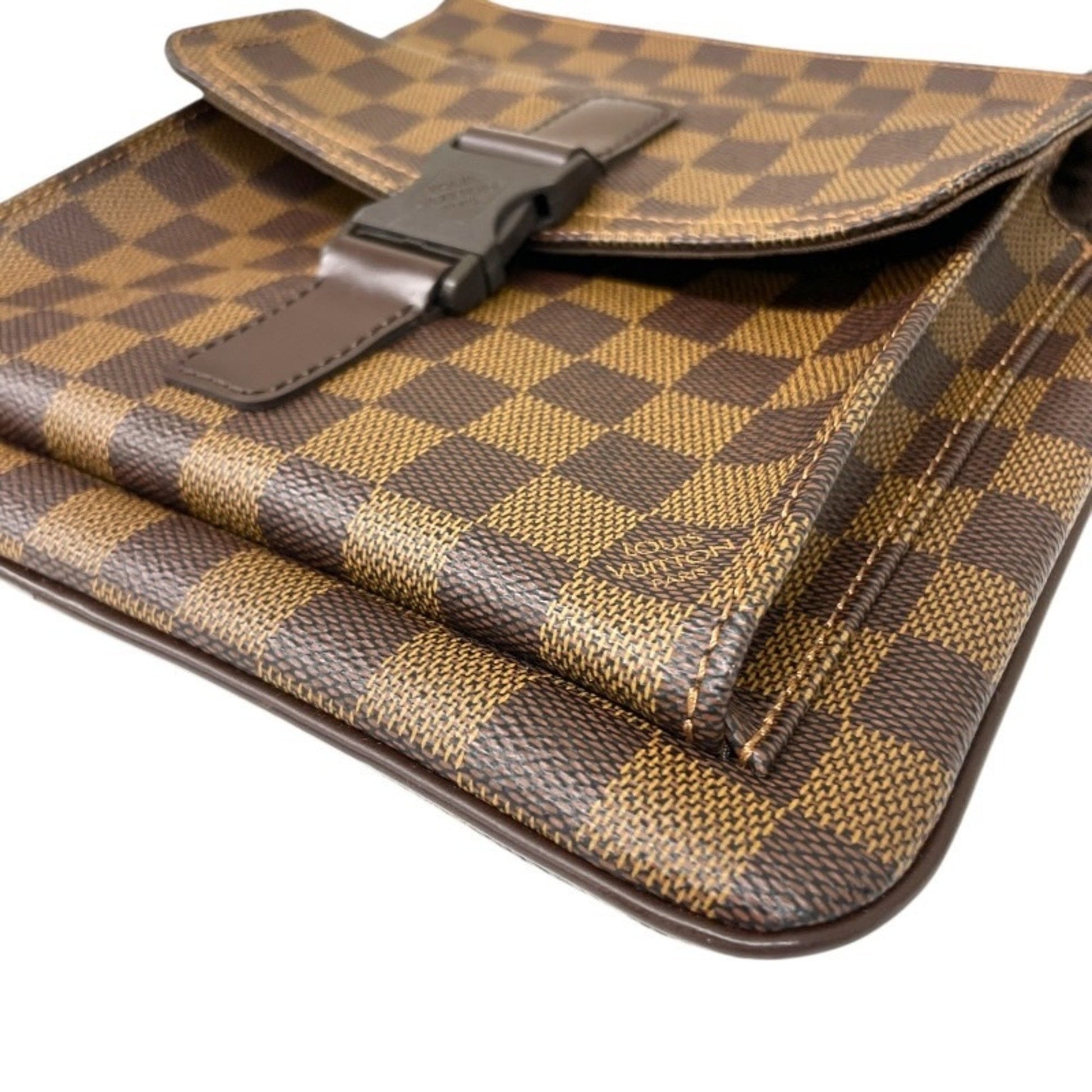 Louis Vuitton Melville, Brown, Canvas, shoulder