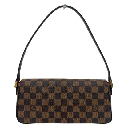 Louis Vuitton Recoleta, Brown, Canvas, shoulder