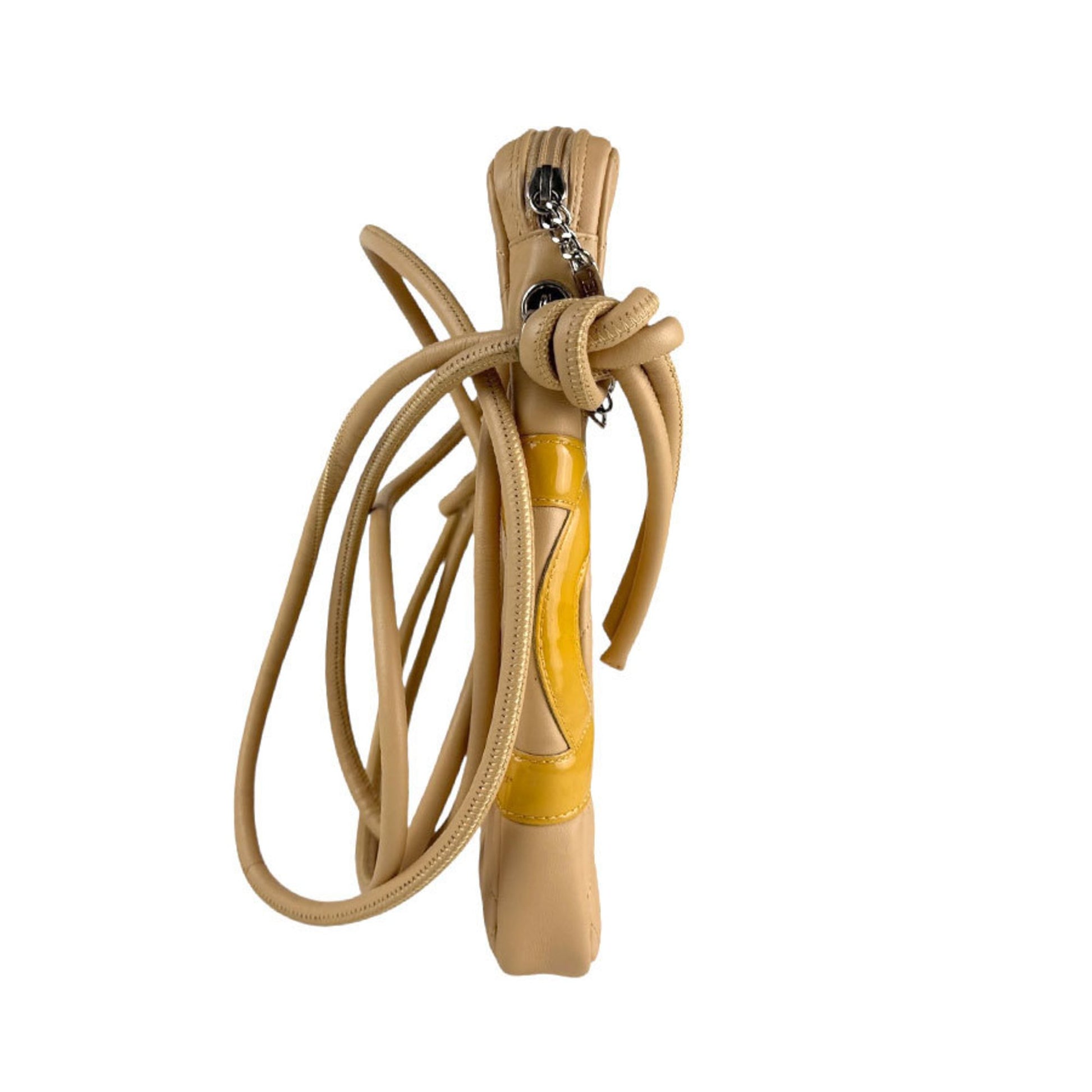 Chanel Cambon, Beige, Leather, shoulder