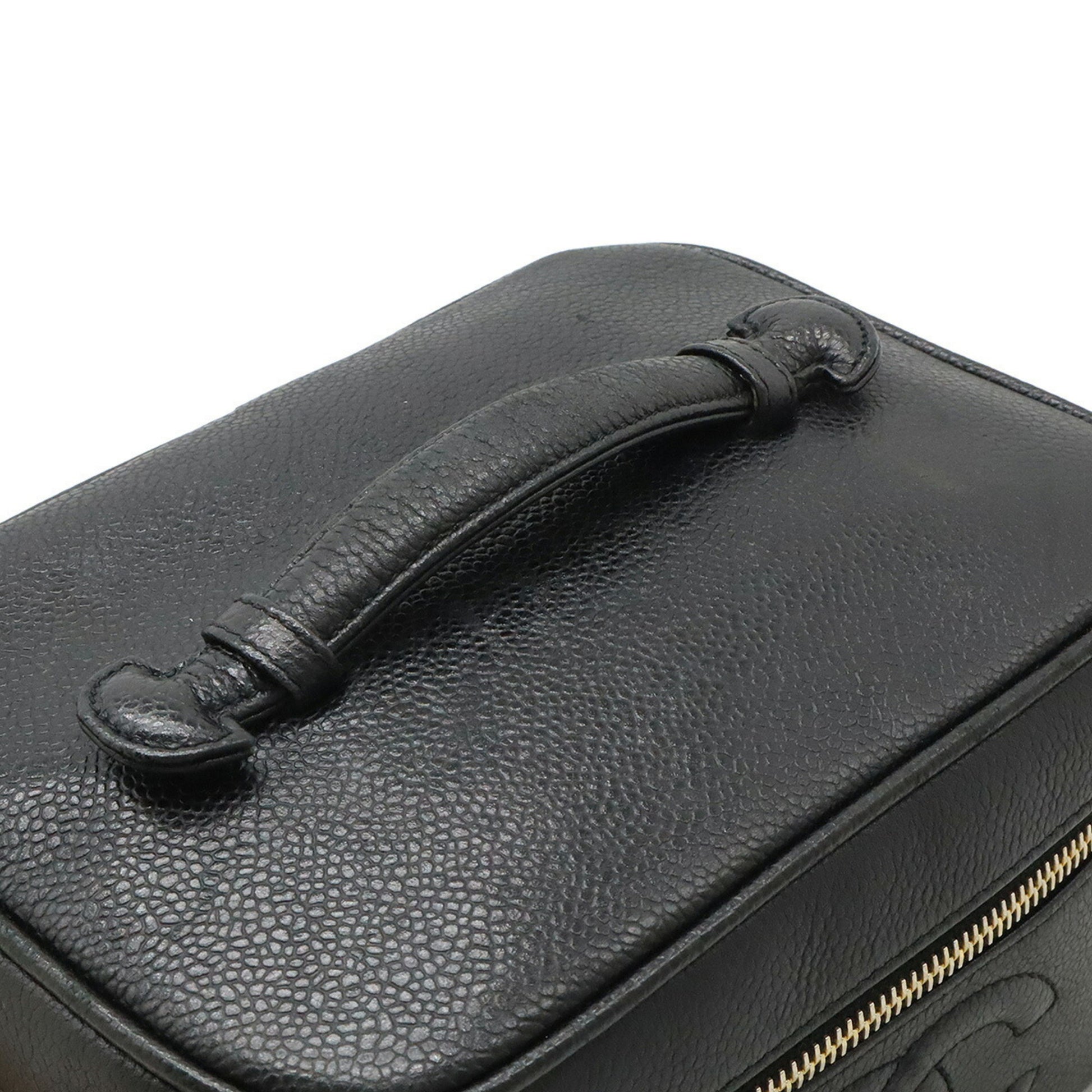 Chanel Vanity vertical, Black, Leather, handbag