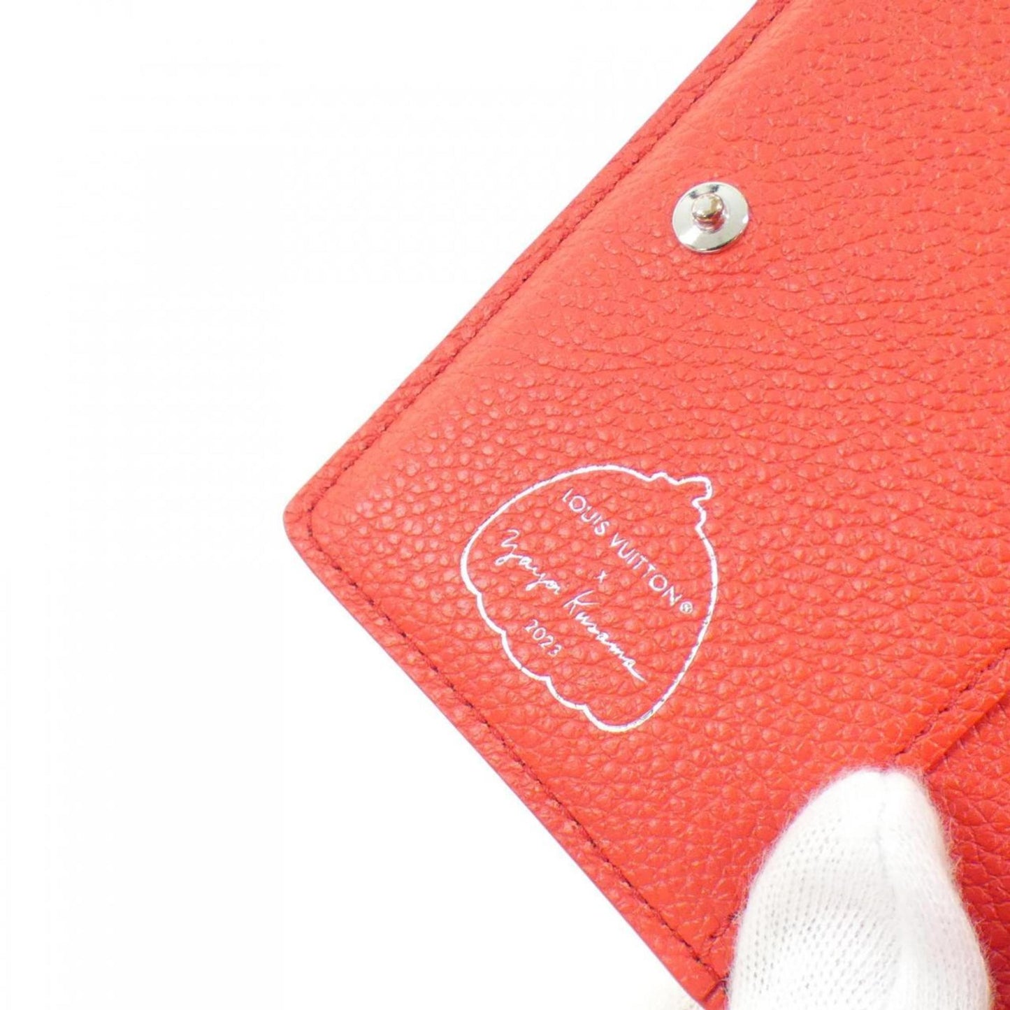 Louis Vuitton LV x YK, Red, Leather, wallet