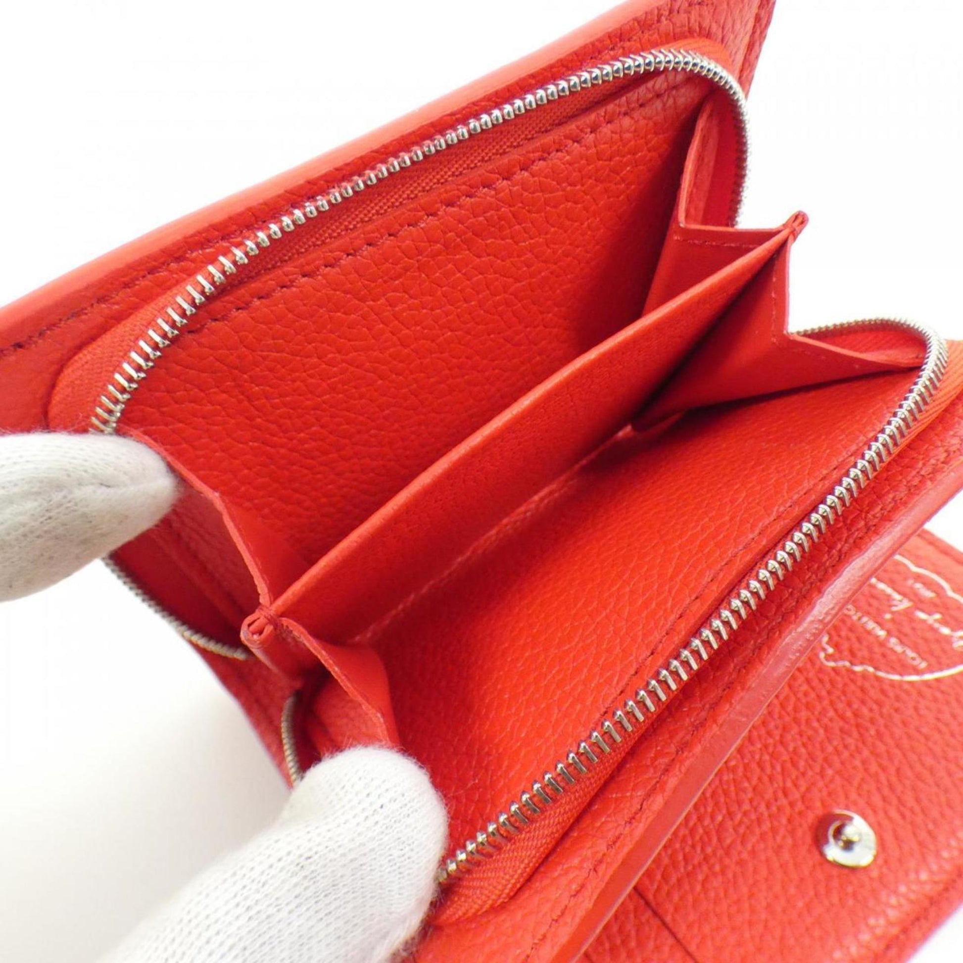 Louis Vuitton LV x YK, Red, Leather, wallet