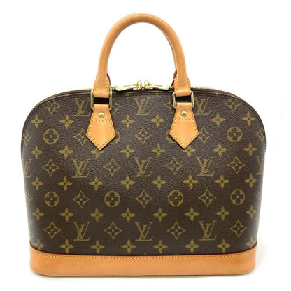 Louis Vuitton Alma, Brown, Canvas, handbag