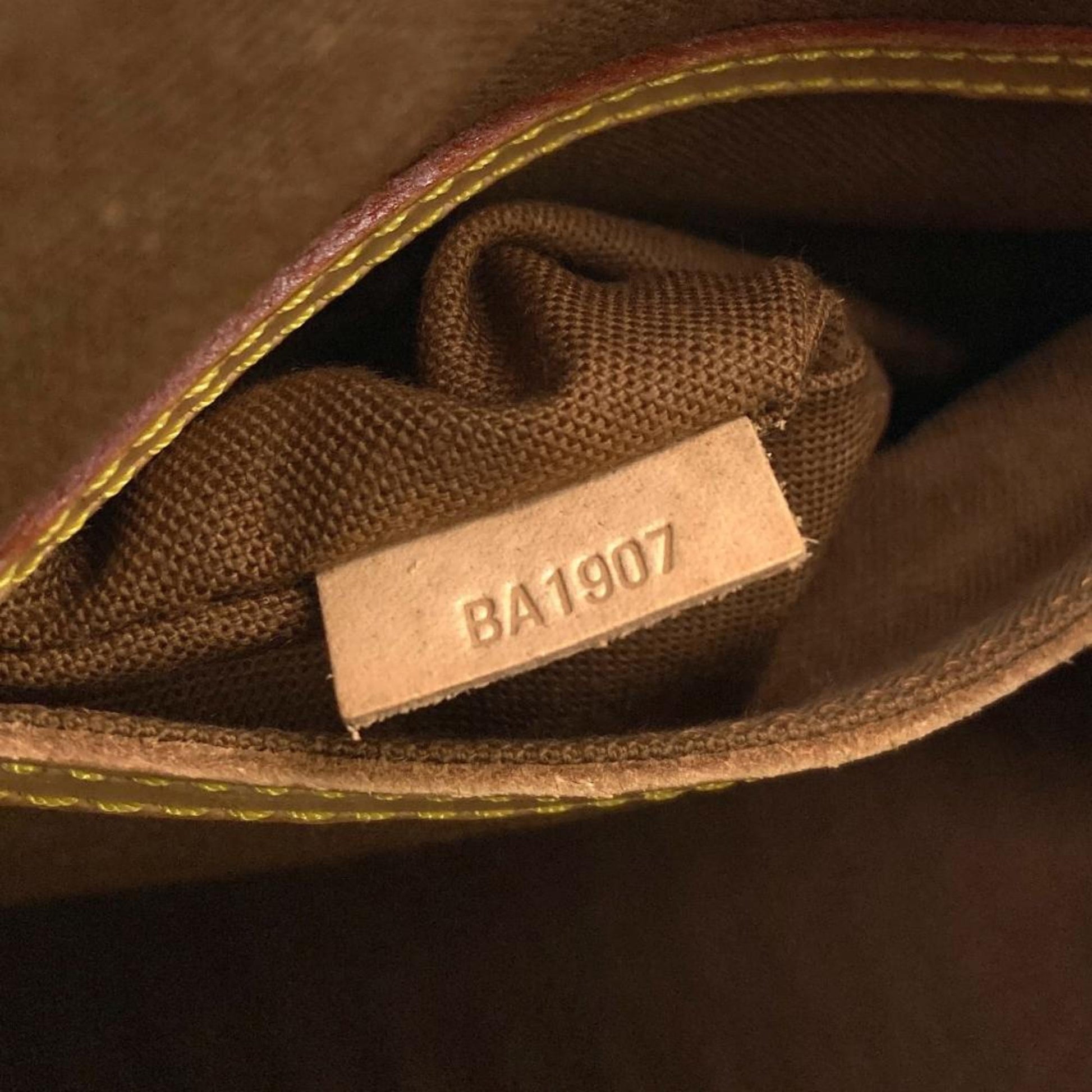 Louis Vuitton Alma, Brown, Canvas, handbag