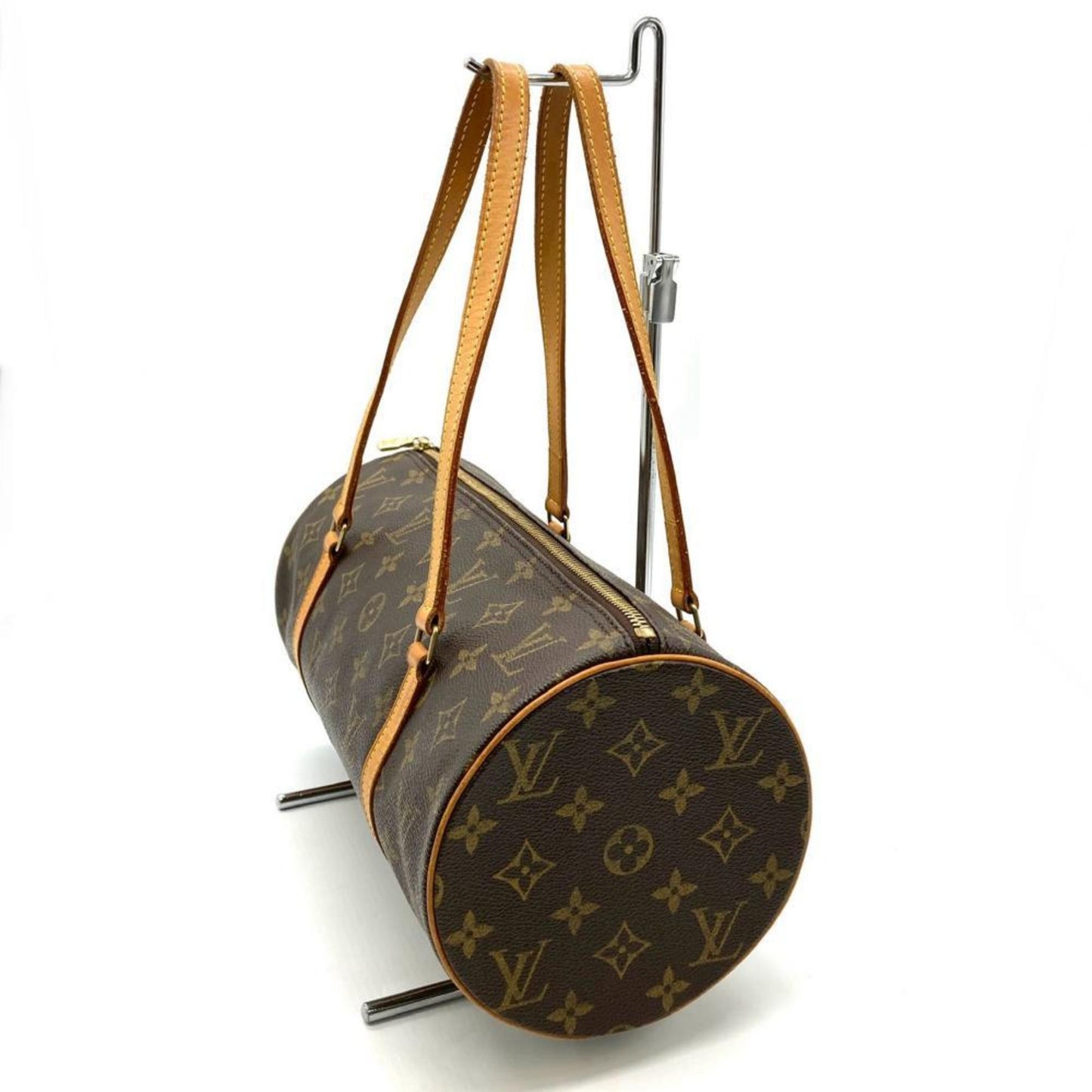 Louis Vuitton Papillon 30, Brown, "CANVAS, LEATHER", handbag