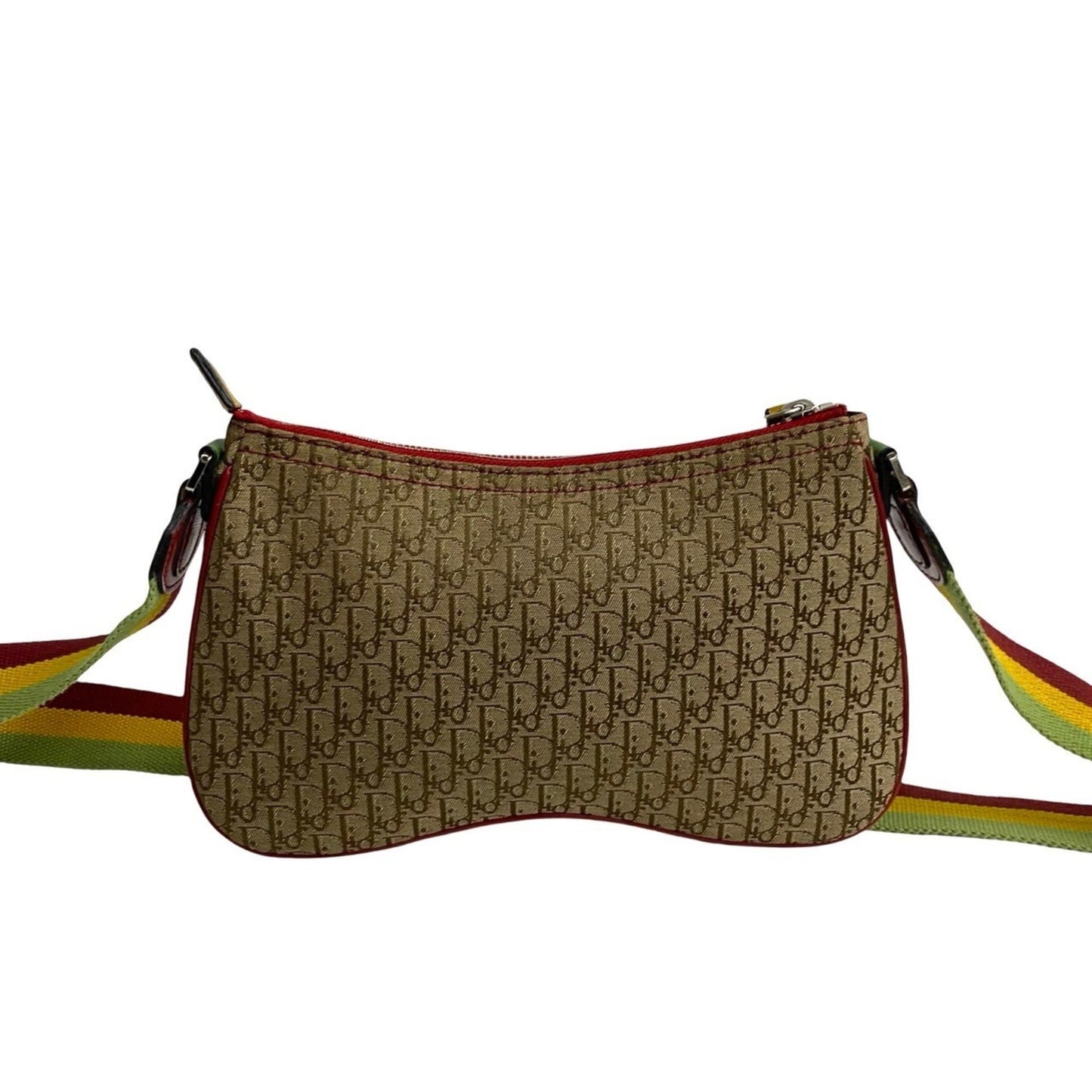 Dior Saddle, Beige, "CANVAS, LEATHER", shoulder