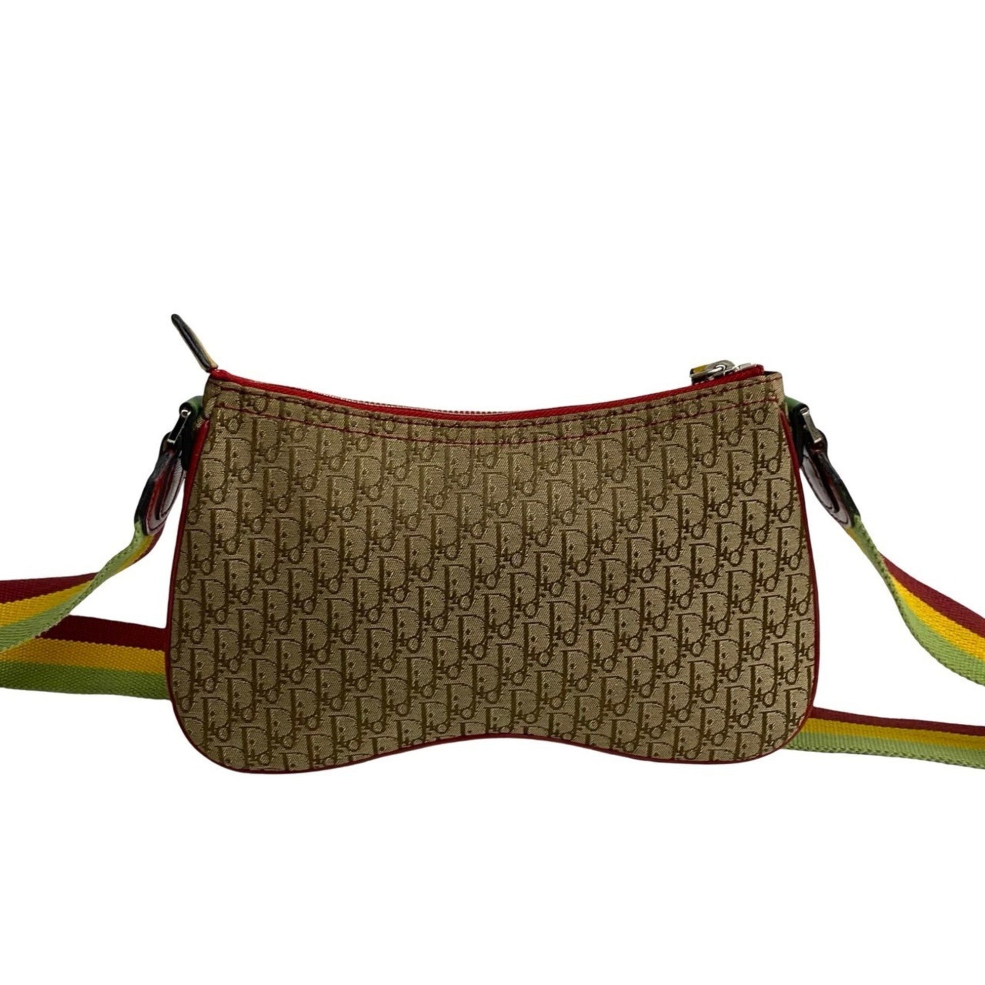 Dior Saddle, Beige, "CANVAS, LEATHER", shoulder
