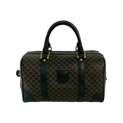 Céline Boston, Brown, Canvas, handbag