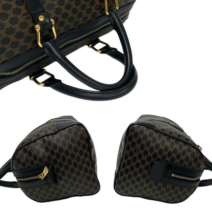 Céline Boston, Brown, Canvas, handbag