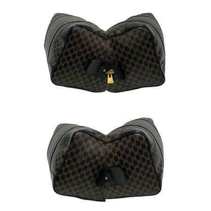Céline Boston, Brown, Canvas, handbag