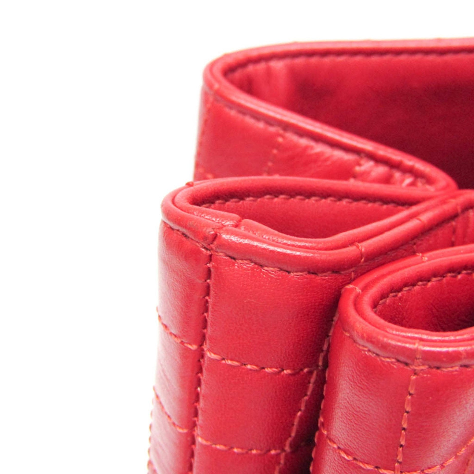 Céline C charm, Red, Leather, shoulder
