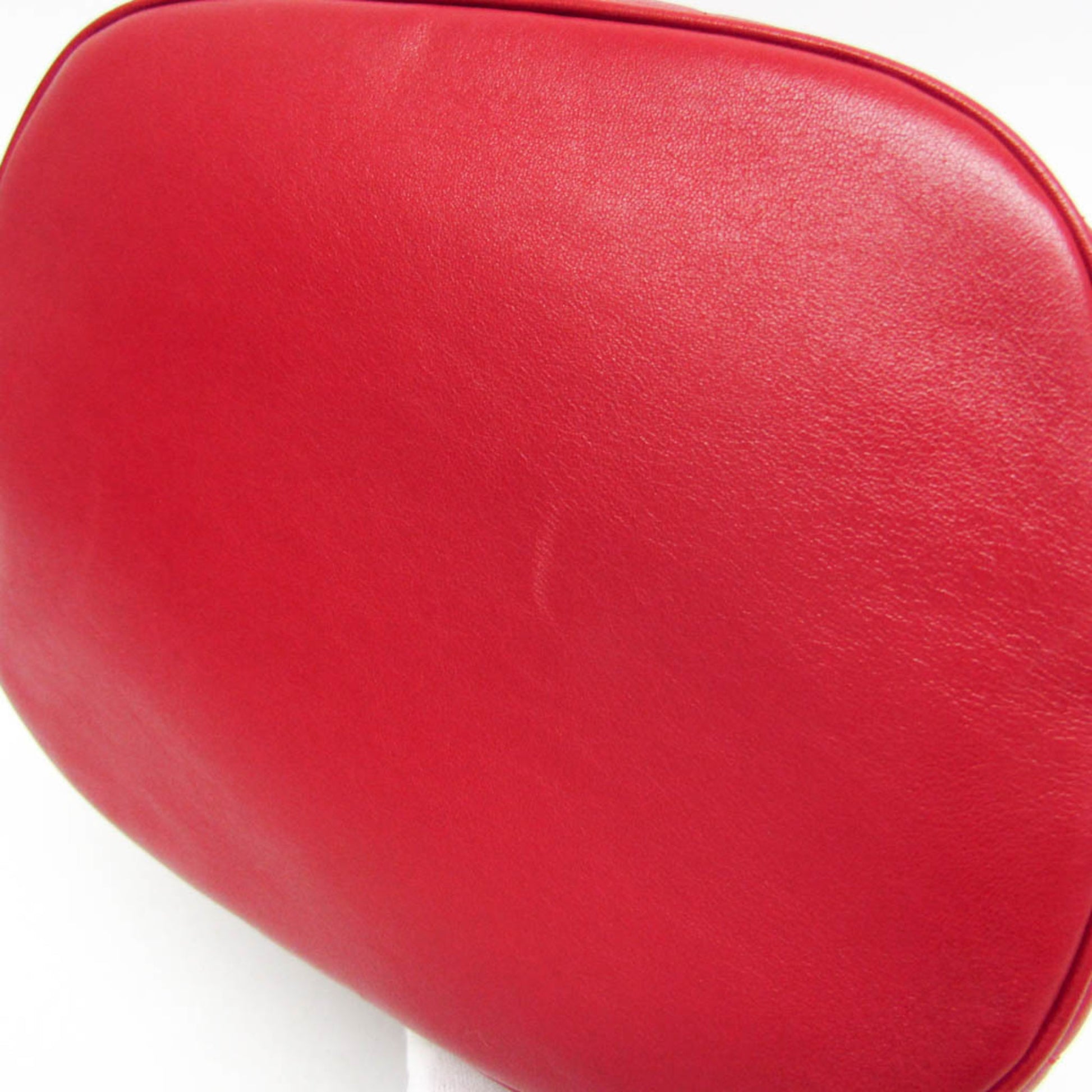 Céline C charm, Red, Leather, shoulder