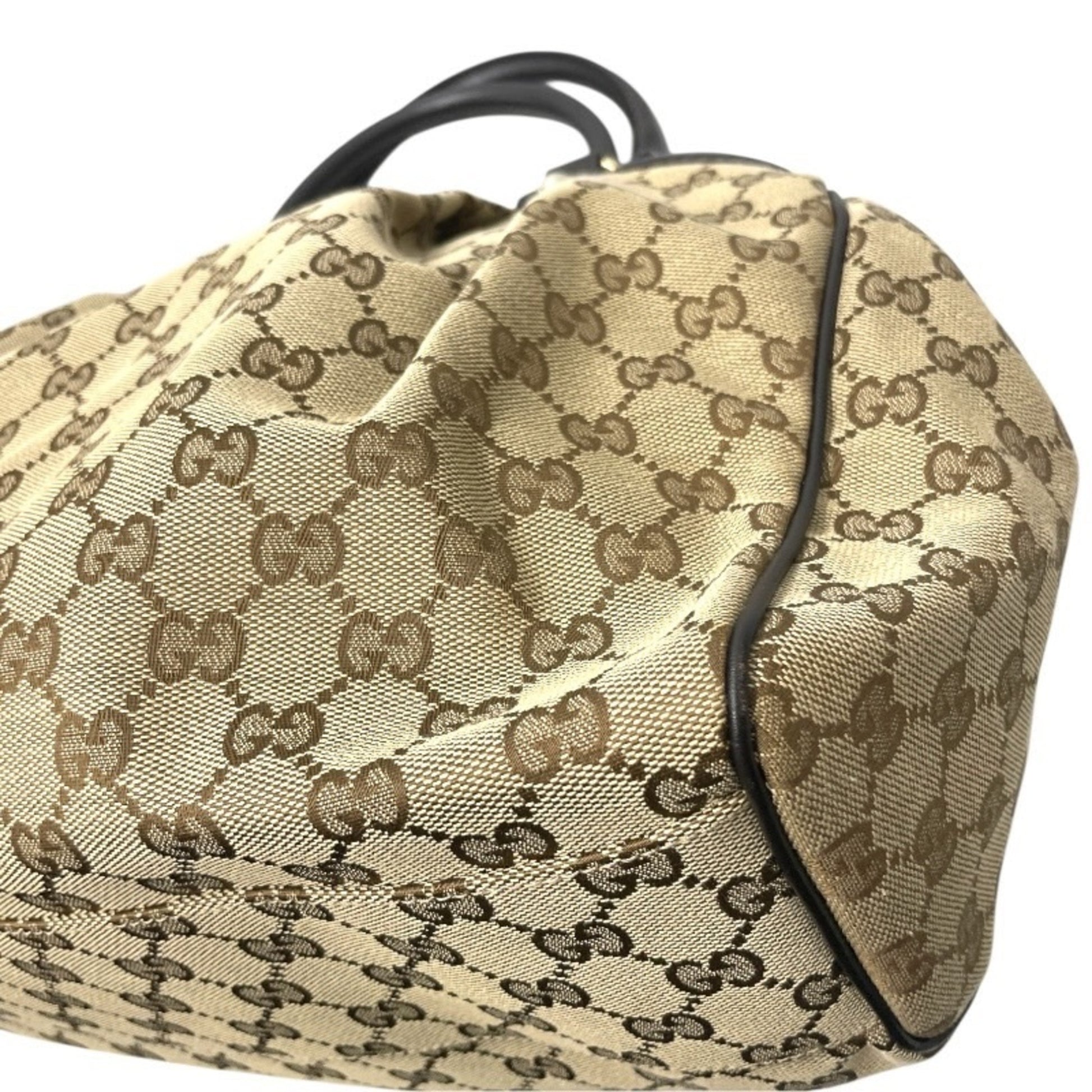 Gucci Sukey, "BEIGE, BROWN", "CANVAS, LEATHER", tote
