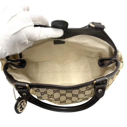 Gucci Sukey, "BEIGE, BROWN", "CANVAS, LEATHER", tote