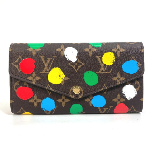 Louis Vuitton Sarah, Red, Canvas, wallet