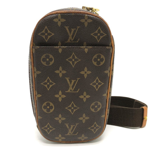 Louis Vuitton Pochette gange, Brown, Canvas, clutch