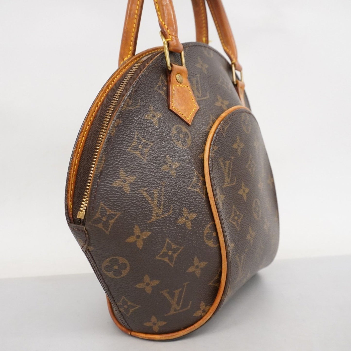 Louis Vuitton Ellipse PM, Brown, Canvas, handbag