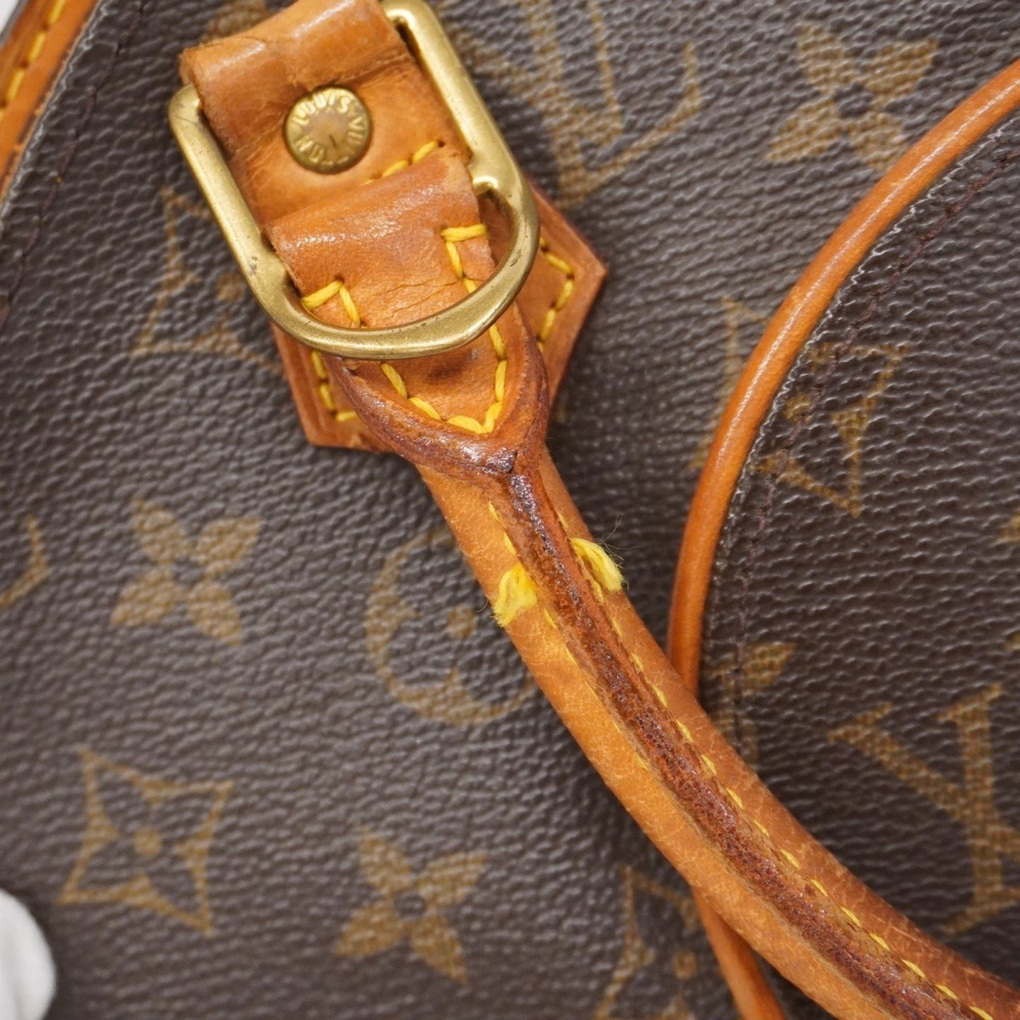 Louis Vuitton Ellipse PM, Brown, Canvas, handbag