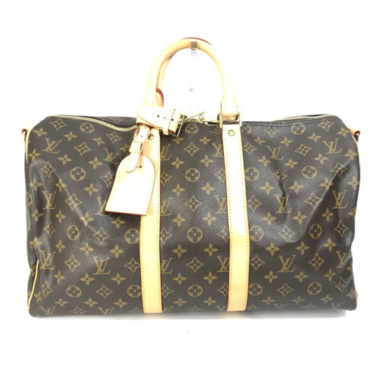 Louis Vuitton Keepall Bandouliere 45, Brown, Canvas, travel