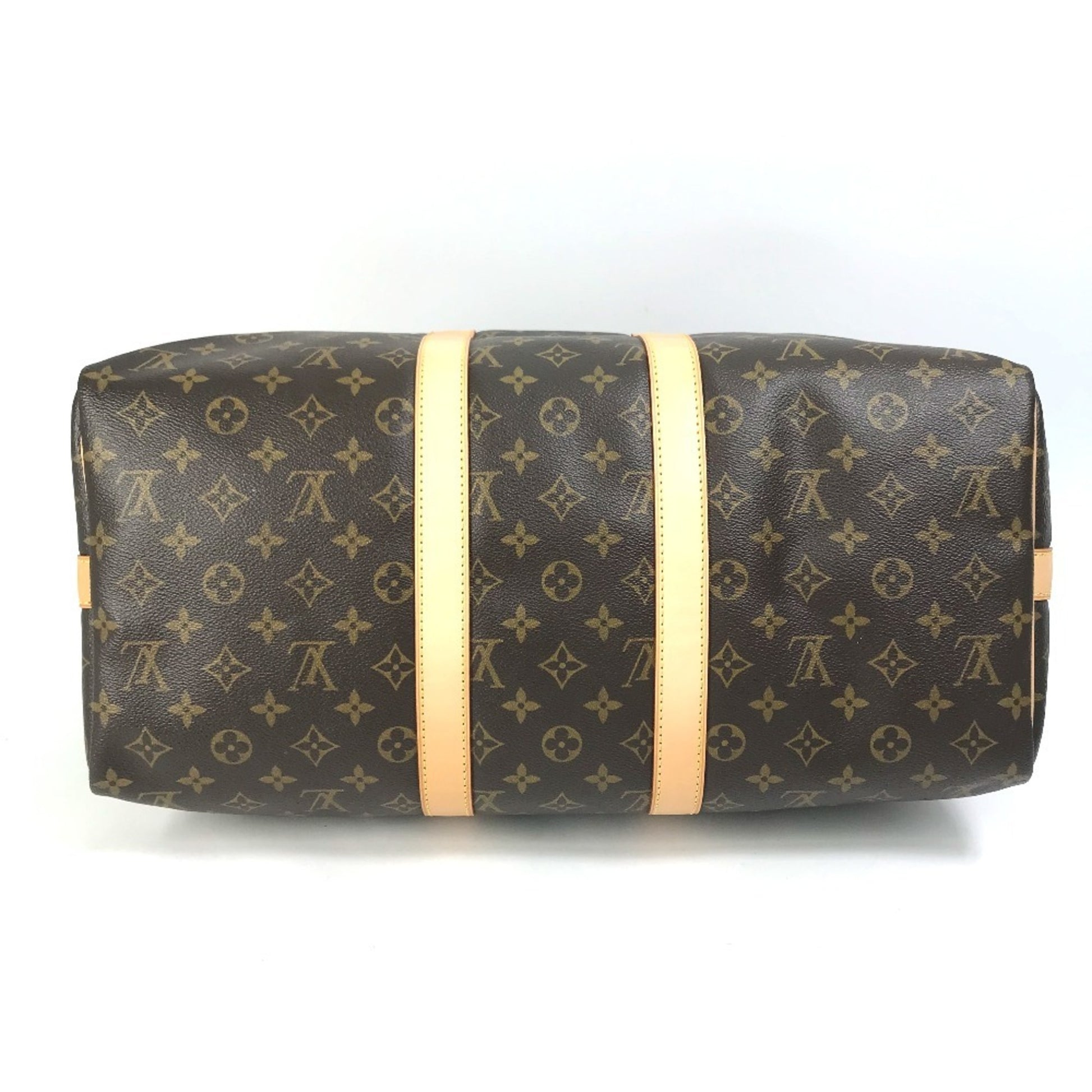 Louis Vuitton Keepall Bandouliere 45, Brown, Canvas, travel
