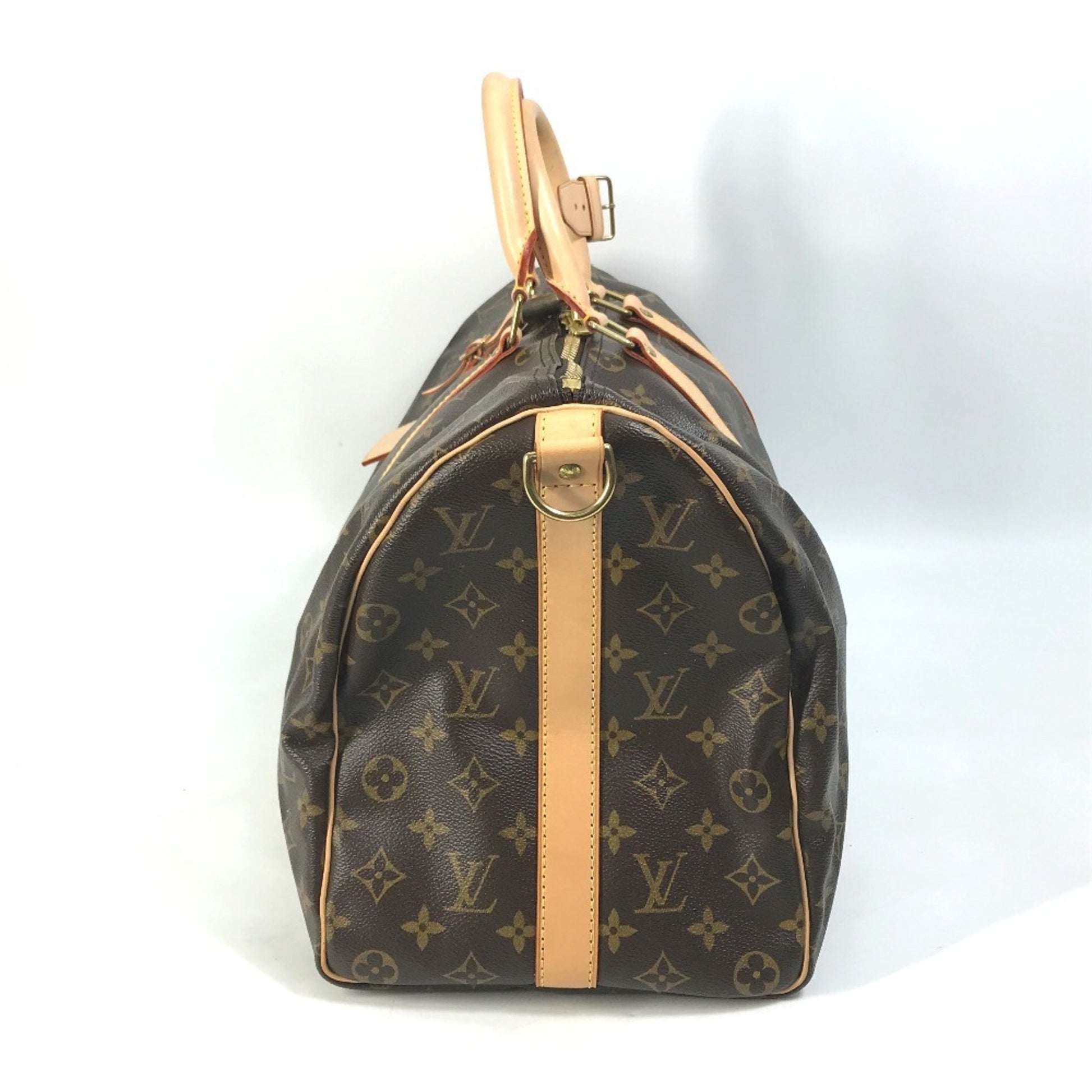 Louis Vuitton Keepall Bandouliere 45, Brown, Canvas, travel