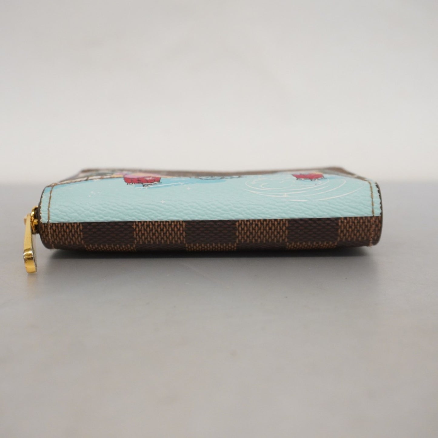 Louis Vuitton Zippy coin purse, Brown, Canvas, wallet
