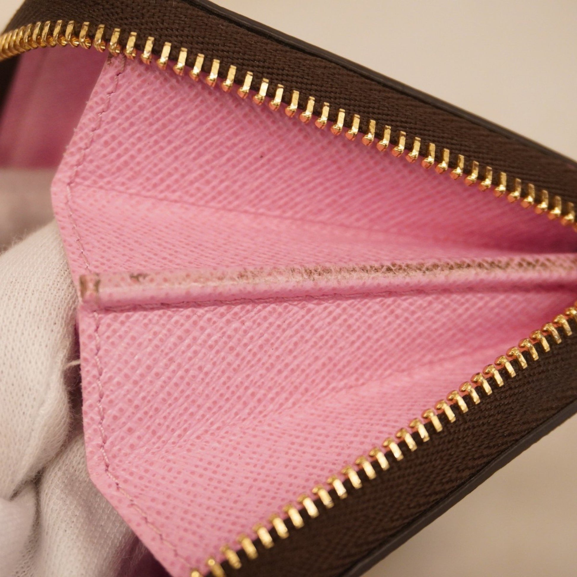 Louis Vuitton Zippy coin purse, Brown, Canvas, wallet