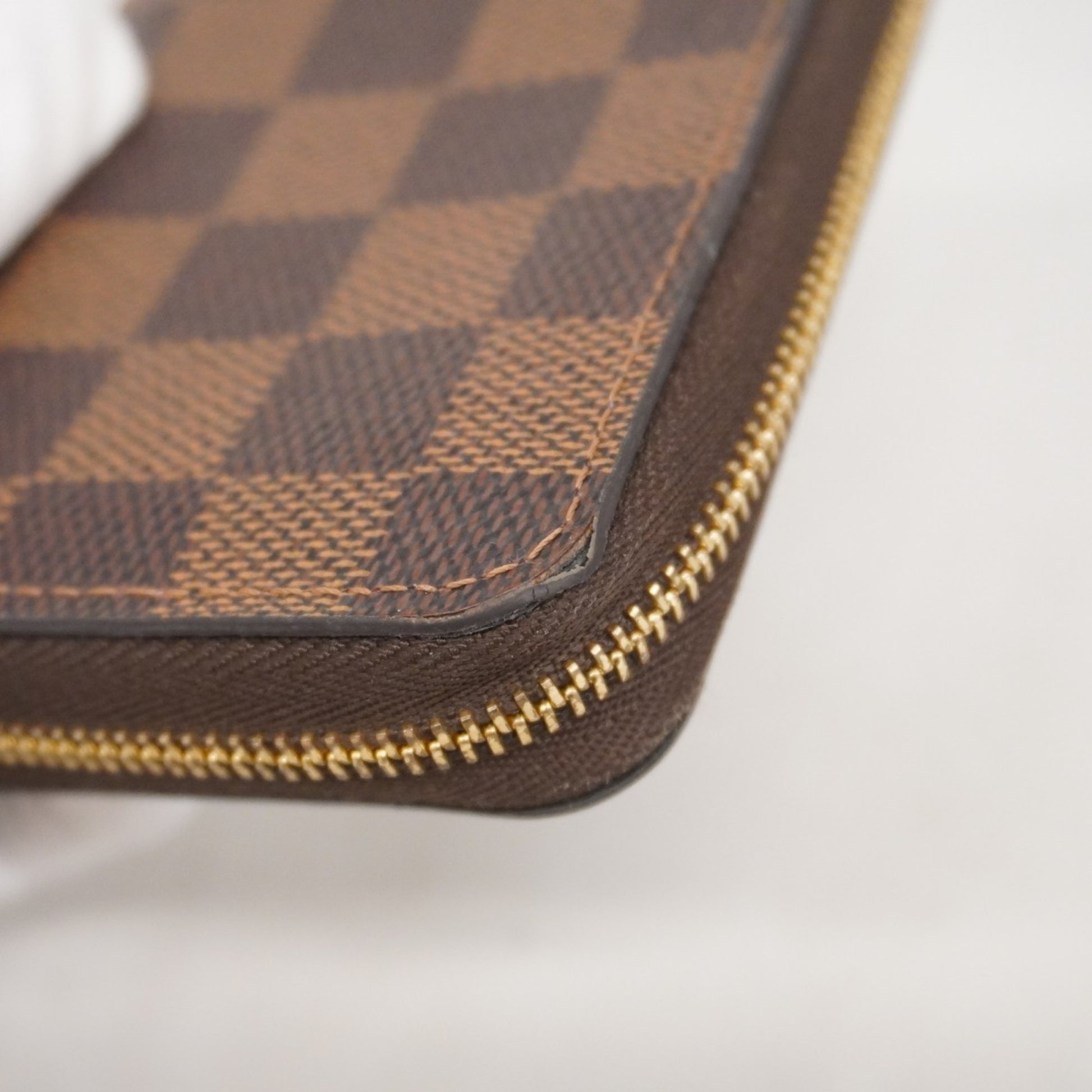 Louis Vuitton Zippy coin purse, Brown, Canvas, wallet