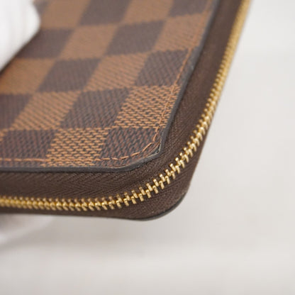 Louis Vuitton Zippy coin purse, Brown, Canvas, wallet
