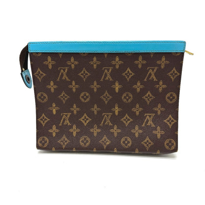 Louis Vuitton Pochette voyage, Brown, Canvas, clutch