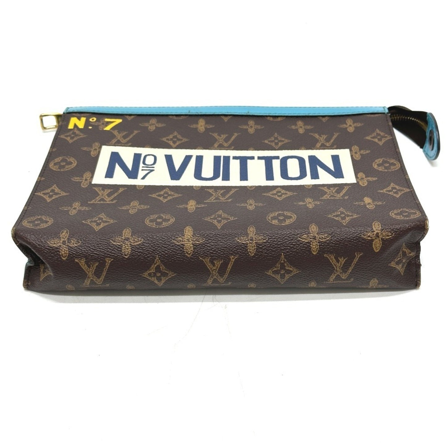 Louis Vuitton Pochette voyage, Brown, Canvas, clutch