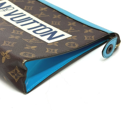 Louis Vuitton Pochette voyage, Brown, Canvas, clutch