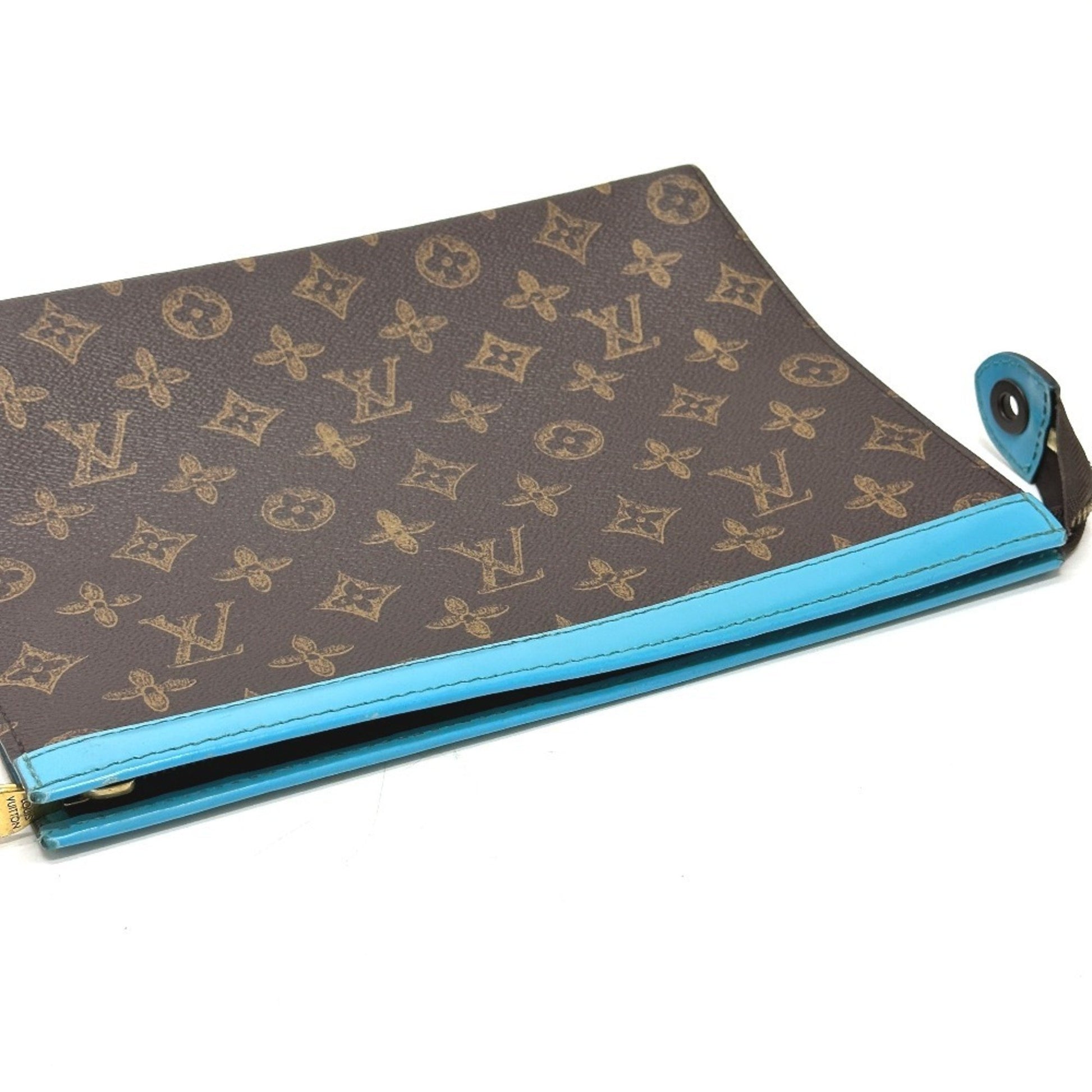 Louis Vuitton Pochette voyage, Brown, Canvas, clutch