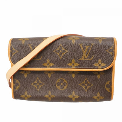 Louis Vuitton Pochette florentine, Brown, Canvas, clutch
