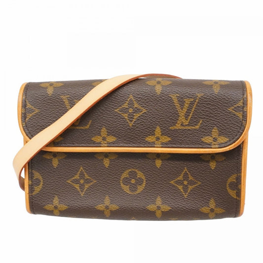 Louis Vuitton Pochette florentine, Brown, Canvas, clutch