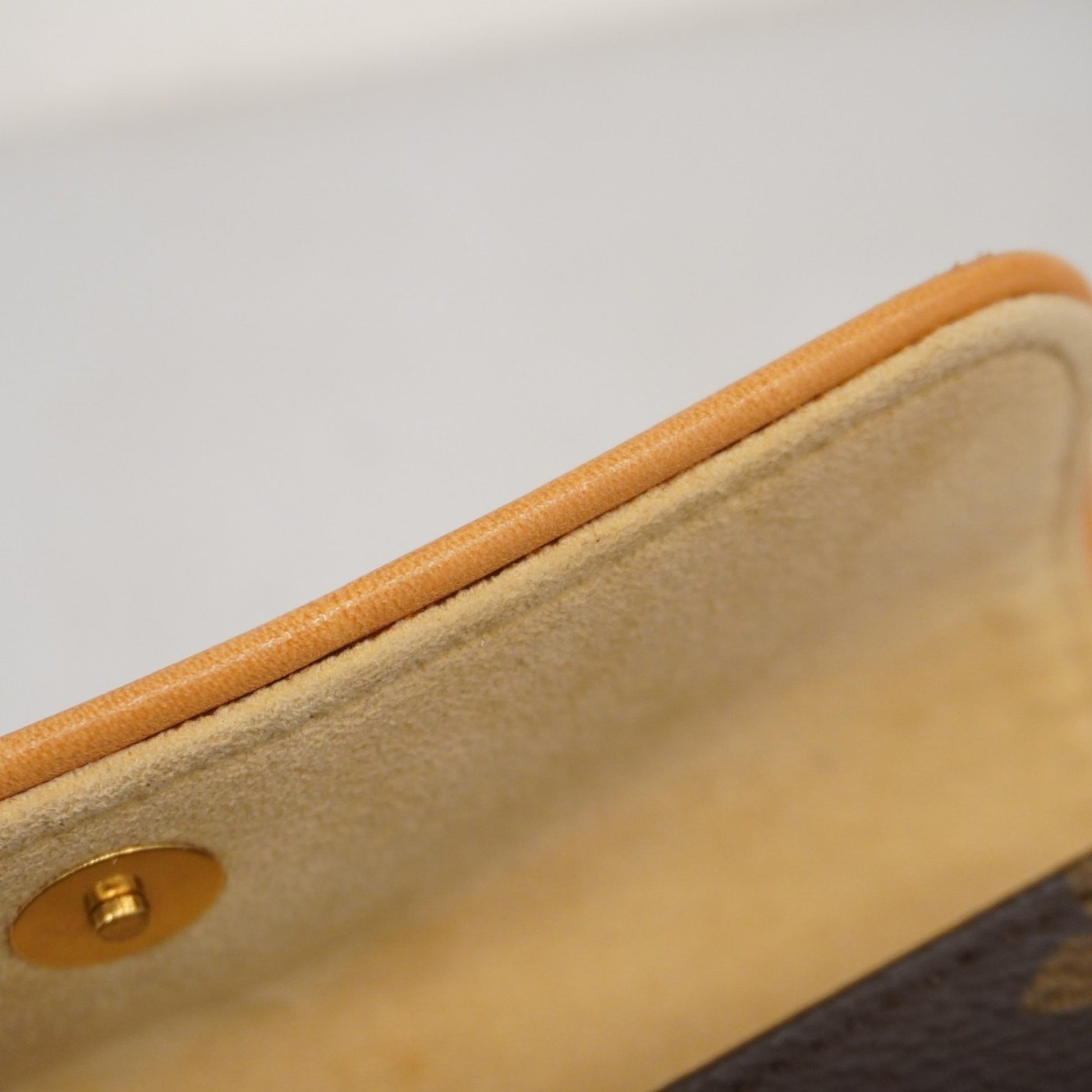 Louis Vuitton Pochette florentine, Brown, Canvas, clutch