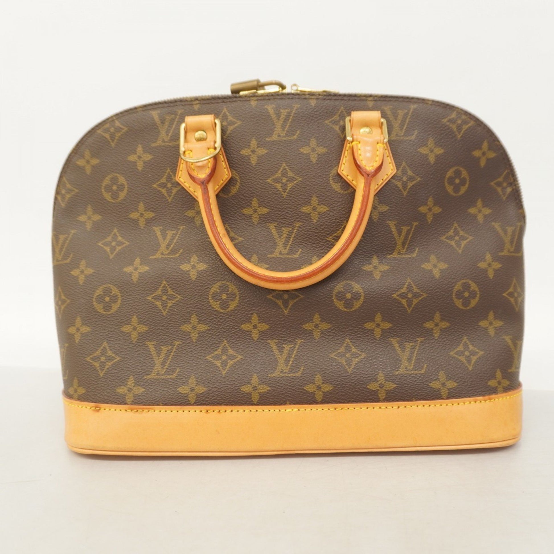 Louis Vuitton Alma, Brown, Canvas, handbag