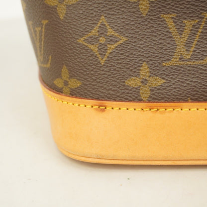 Louis Vuitton Alma, Brown, Canvas, handbag