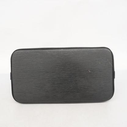 Louis Vuitton Alma, Black, Leather, handbag