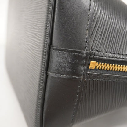Louis Vuitton Alma, Black, Leather, handbag