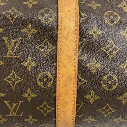 Louis Vuitton Keepall Bandouliere 55, Brown, Canvas, travel
