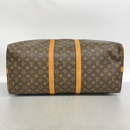 Louis Vuitton Keepall Bandouliere 55, Brown, Canvas, travel