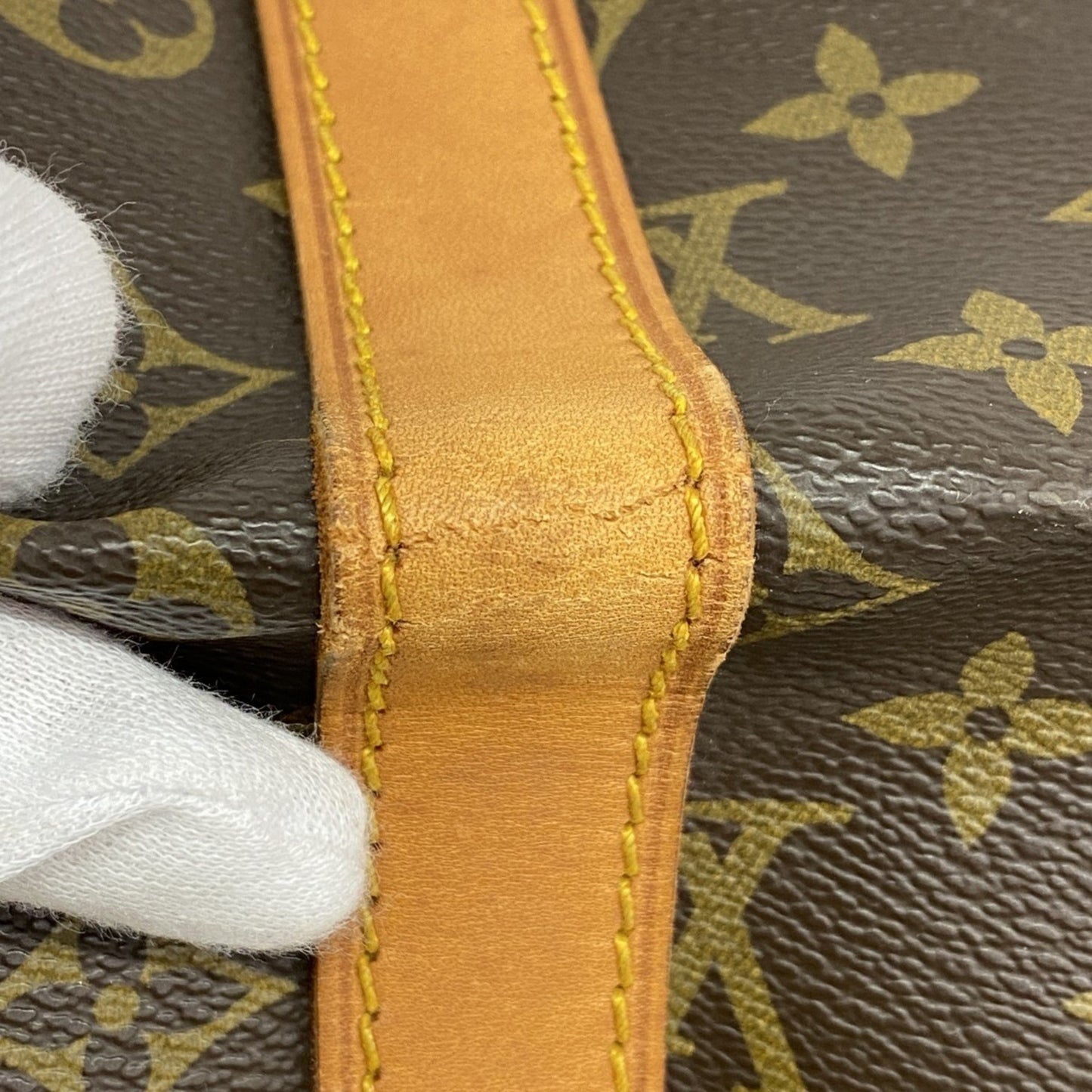 Louis Vuitton Keepall Bandouliere 55, Brown, Canvas, travel