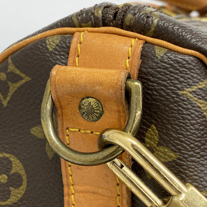 Louis Vuitton Keepall Bandouliere 55, Brown, Canvas, travel