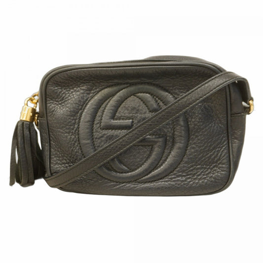 Gucci Soho, Black, Leather, shoulder