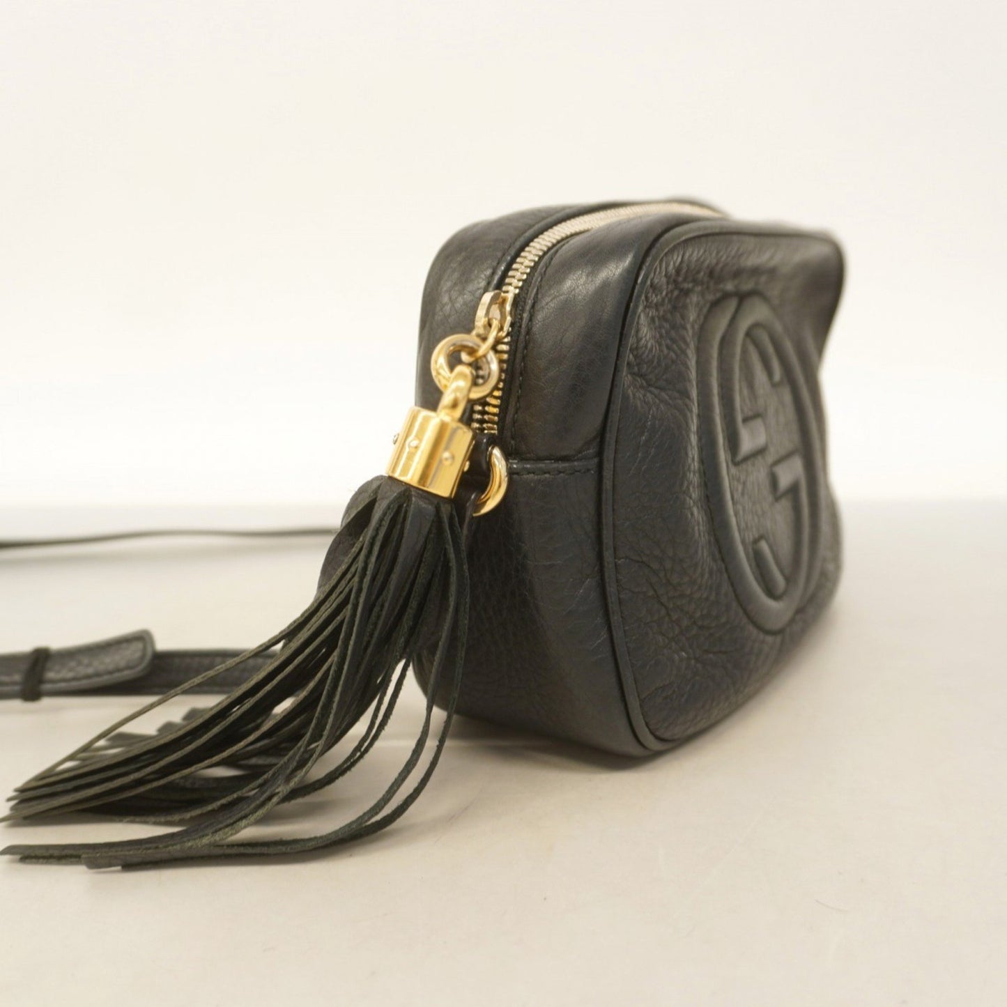 Gucci Soho, Black, Leather, shoulder