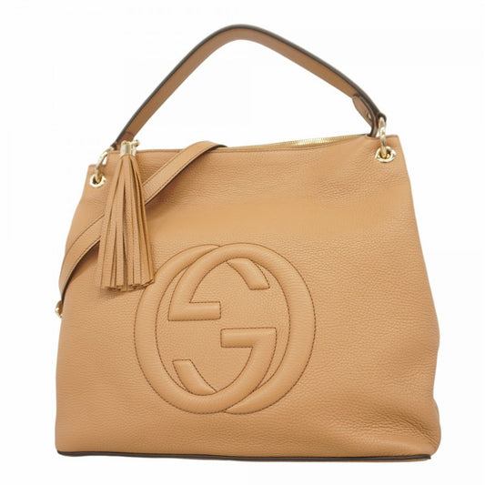 Gucci Soho, Camel, Leather, handbag
