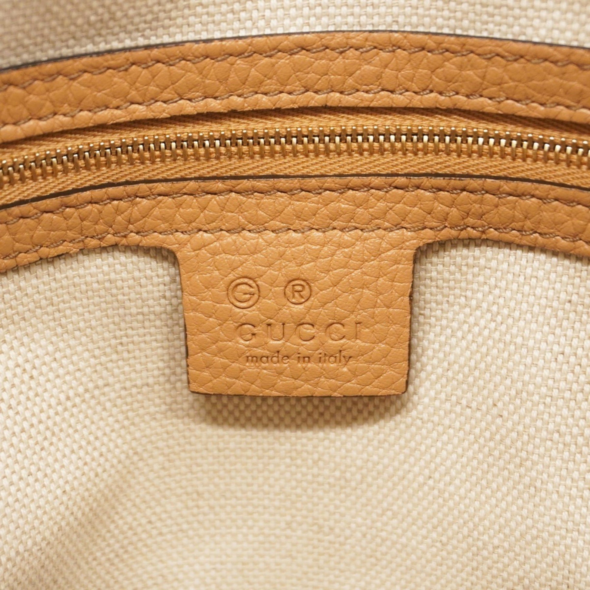 Gucci Soho, Camel, Leather, handbag